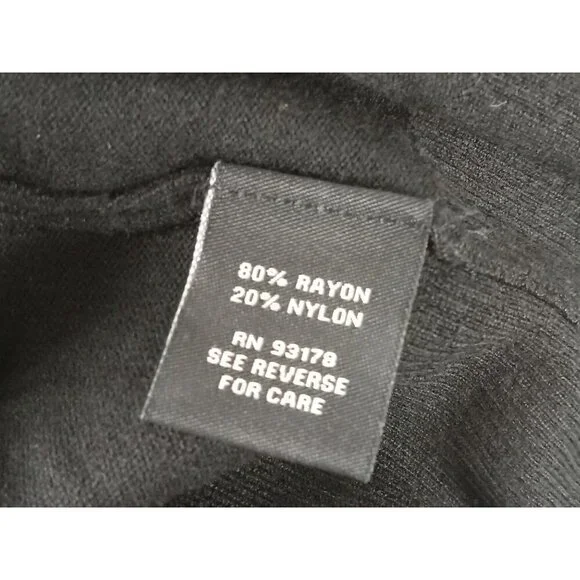 Premise Studio, Button Up Cardigan, Black With pearl Accent Buttons Size 3 XL - Picture 3 of 7